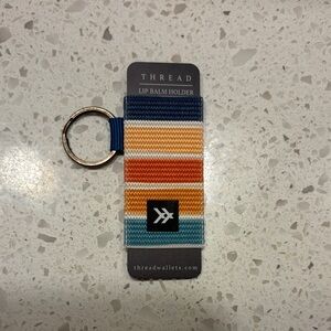 Multicolor Lip Balm Holder Keychain